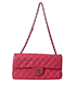 East West Quilted Flap Bag, front view